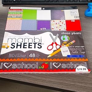Mambi Sheets 48 sheets specialty cardstock. Back to school night. New